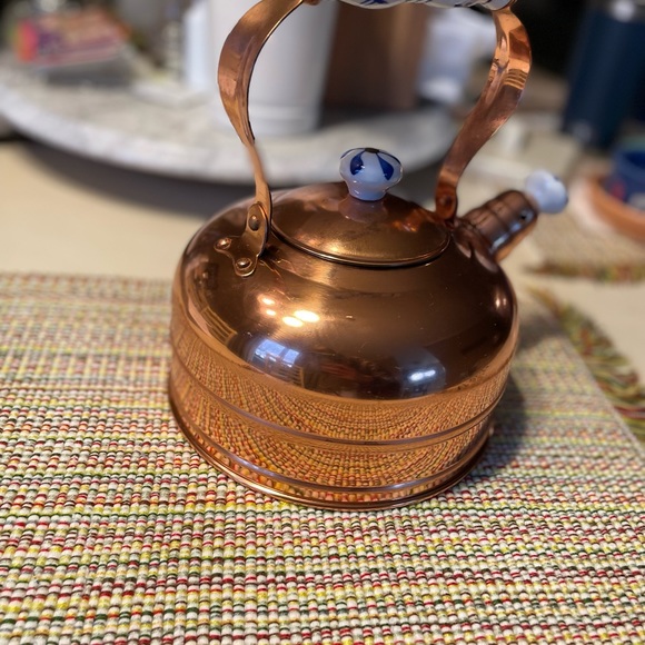 Vintage copper tea kettle - Picture 4 of 8